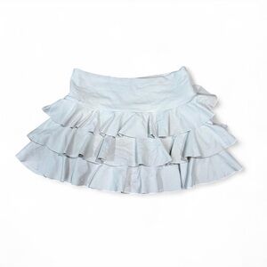 White Ruffled Skirt